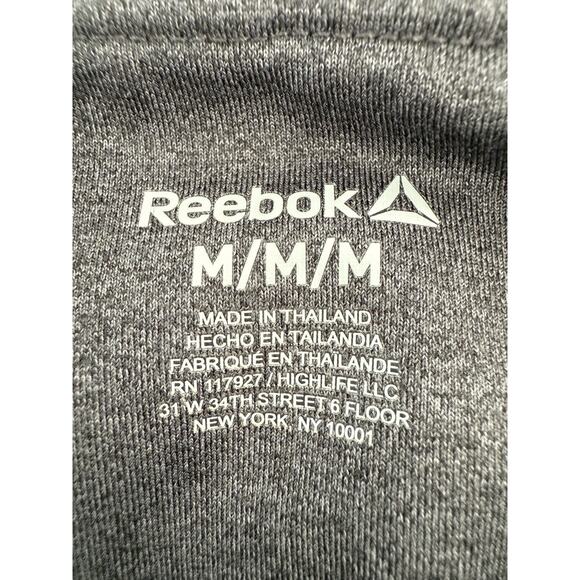 Reebok Women’s Leggings Gray Cropped Reflective Ankle - Medium - Picture 6 of 9